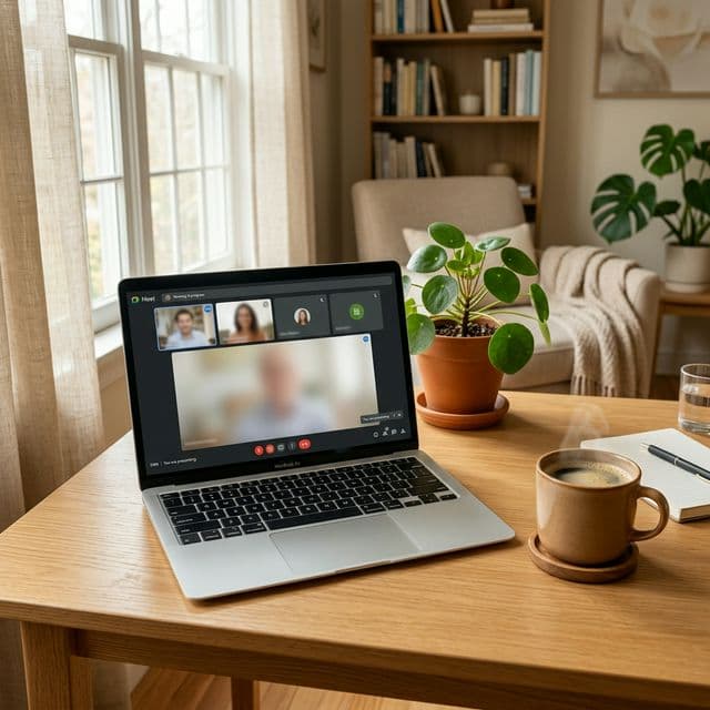 Sesión de terapia por Google Meet